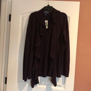 Karen Scott NWT plum sweater